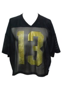 Circa 1996 Kurt Warner AFL Iowa Barnstormers Worn Practice Mesh Jersey