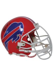 Circa 1997 Ted Washington Buffalo Bills Game-Used & Autographed Helmet