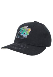 Circa 1998 Wade Boggs Tampa Bay Devil Rays Game-Used & Autographed Cap