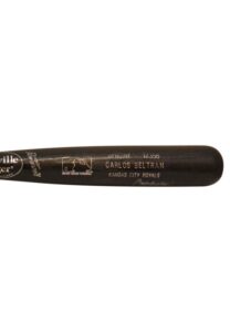 Circa 1999 Carlos Beltran Kansas City Royals Game-Used & Autographed Bat