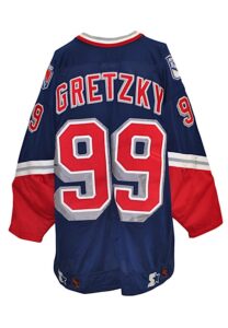 Circa 1999 Wayne Gretzky New York Rangers Game-Used “Lady Liberty” Alternate Jersey