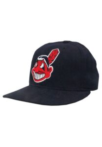 Circa 2000 Cleveland Indians Game-Used Cap Attributed to Jim Thome