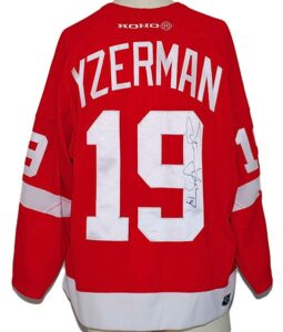 Circa 2000 Steve Yzerman Detroit Red Wings Game-Used & Autographed Road Jersey