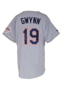 Circa 2000 Tony Gwynn San Diego Padres Game-Used & Autographed Road Jersey