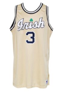 Circa 2000 Troy Murphy Notre Dame Fighting Irish Game-Used Road Jersey