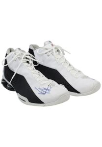 Circa 2000 Vince Carter Toronto Raptors Game-Used & Dual-Autographed Nike “Shox” Shoes