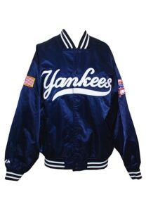 Circa 2001 New York Yankees Worn Dugout Jacket Attributed to “El Duque” Orlando Hernandez