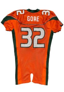 Circa 2002 Frank Gore Miami Hurricanes Game-Used Jersey