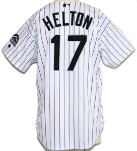 Circa 2002 Todd Helton Colorado Rockies Game-Used Home Jersey