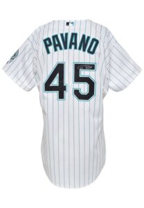 Circa 2003 Carl Pavano Florida Marlins Game-Used & Autographed Home Jersey