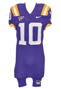 Circa 2004 LSU Tigers Game-Used Road Jersey Attributed To Joseph Addai