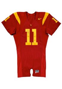 Circa 2004 Matt Leinart USC Trojans Game-Used & Signed Home Jersey