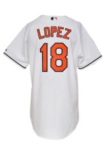 Circa 2005 Javy López Baltimore Orioles Game-Used Home Jersey