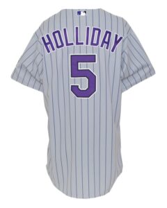 Circa 2005 Matt Holliday Colorado Rockies Game-Used Road Jersey