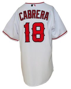 Circa 2005 Orlando Cabrera Los Angeles Angels of Anaheim Game-Used Home Jersey