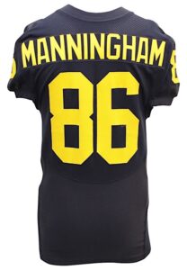 Circa 2006 Mario Manningham Michigan Wolverines Game-Used Jersey