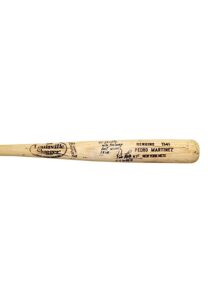 Circa 2006 Pedro Martinez New York Mets Game-Used & Autographed Bat