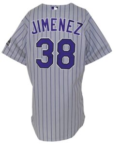 Circa 2006 Ubaldo Jimenez Rookie Era Colorado Rockies Game-Used Road Jersey