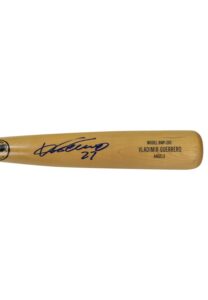 Circa 2008 Vladimir Guerrero Los Angeles Angels Autographed Game-Ready Bat