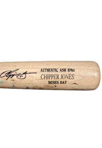 Circa 2009 Chipper Jones Atlanta Braves Game-Used & Signed Bat