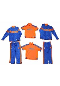 Circa 2010 New York Knicks Warm-Up Suits & Shooting Shirts