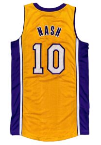 Circa 2013 Steve Nash LA Lakers Game-Used Jersey