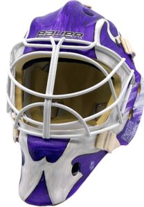 Circa 2017 Cory Schneider NJ Devils Game-Used “Hockey Fights Cancer” Goalie Mask