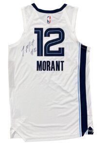 Circa 2020 Ja Morant Memphis Grizzlies Game-Issued & Signed Jersey