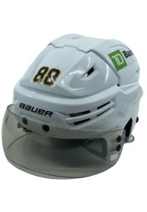 Circa 2021 David Pastrnak Boston Bruins Game-Used Helmet