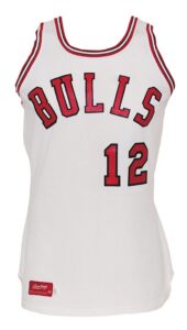 Circa Early 1980’s Ronnie Lester Chicago Bulls Game-Used Home Jersey, Circa Early 1980’s Orlando Woolridge Chicago ….