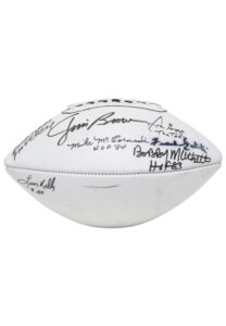 Cleveland Browns Multi-Signed Football with 12 Hall of Famers