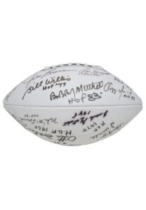 Cleveland Browns Multi-Signed Football with 13 Hall of Famers