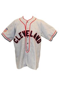 Cleveland Indians Screen-Worn Road Movie Flannel Jersey