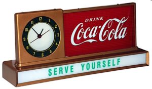 Coca-Cola Fountain Service Lighted Sign & Clock