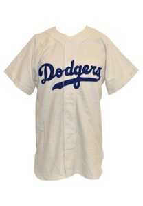 Collection Of “42” The Jackie Robinson Story Screen-Worn Flannel Jerseys