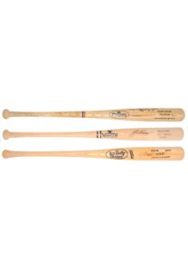 Craig Biggio, Jose Canseco & Robby Thompson Game-Used/Game-Ready & Autographed Bats