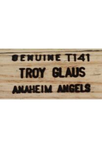 Crica 2000s Troy Glaus Anaheim Angels Game-Used & Autographed Bats