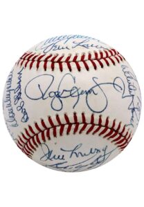 Cy Young Award Winners Multi-Signed OAL Baseball Loaded With Signatures Including Koufax & More