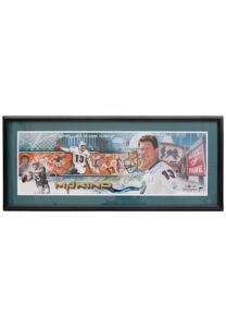 Dan Marino Miami Dolphins Autographed Framed LE Display Piece