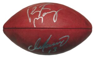 Dan Marino & Peyton Manning Autographed NFL Duke Football