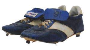 Darryl Strawberry Rookie NY Mets Game-Used & Autographed Spikes Attributed to His First Game in the Majors on 5/6/1983