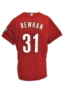 David Newhan Game-Used & Autographed Items — 2008 Houston Astros Road Jersey & 2007 New York Mets Home Pants