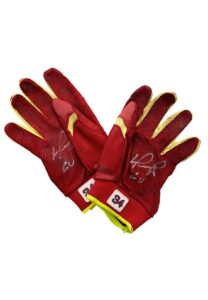 David Ortiz Boston Red Sox Game-Used & Autographed Batting Gloves