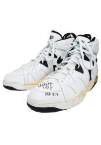 David Robinson San Antonio Spurs Game-Used & Twice-Autographed Sneakers