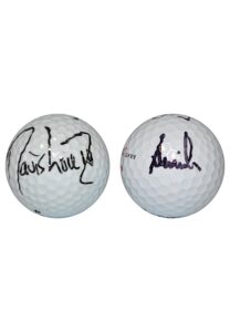 Davis Love III & Annika Sorenstam Autographed Golf Balls