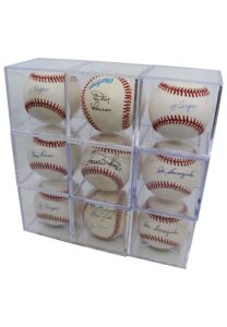 Deceased MLB Stars & Celebrities Single-Signed Baseballs