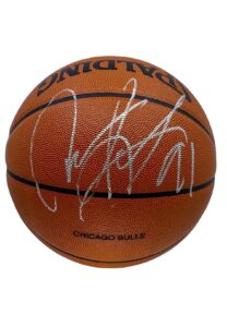 Dennis Rodman Chicago Bulls Single-Signed Official Game Basketball