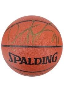 Dennis Rodman Single-Signed Spalding Basketball