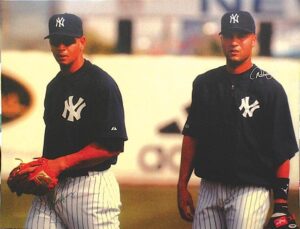 Derek Jeter & Alex Rodriguez NY Yankees Autographed Canvas