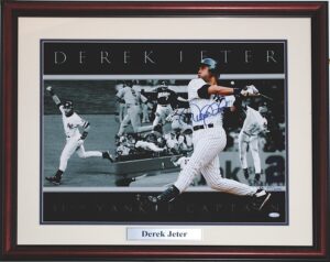 Derek Jeter Autographed and Framed Limited Edition Photo Collage